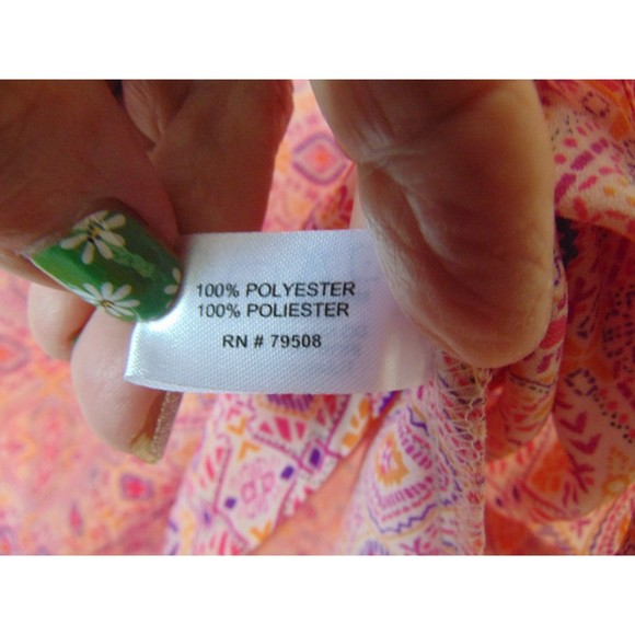 Cynthia Rowley Blouse in Size Xl in great condition 100% polyester - Picture 6 of 8